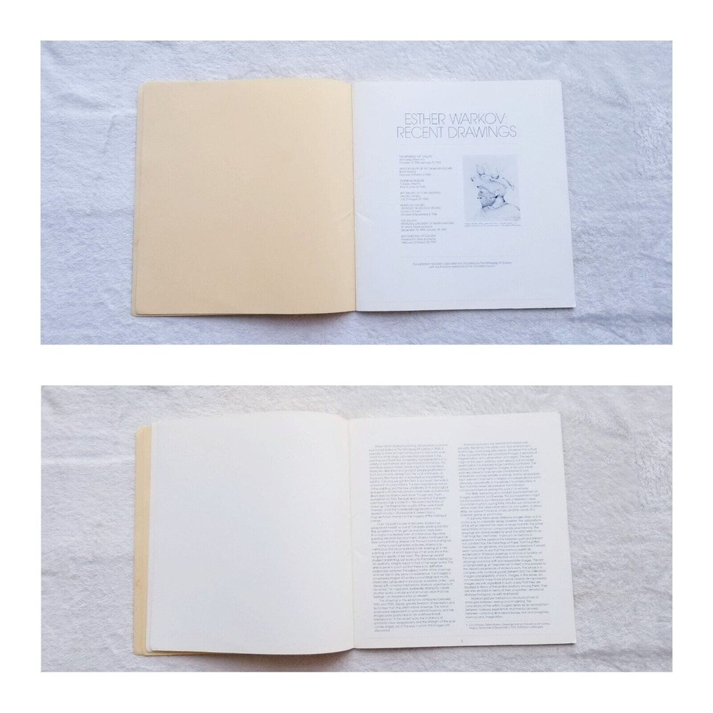 BOOK ESTHER WARKOV RECENT DRAWINGS COLLECTIBLE ART CANADA 1ST EDITION SOFTCOVER - Picture 2 of 9